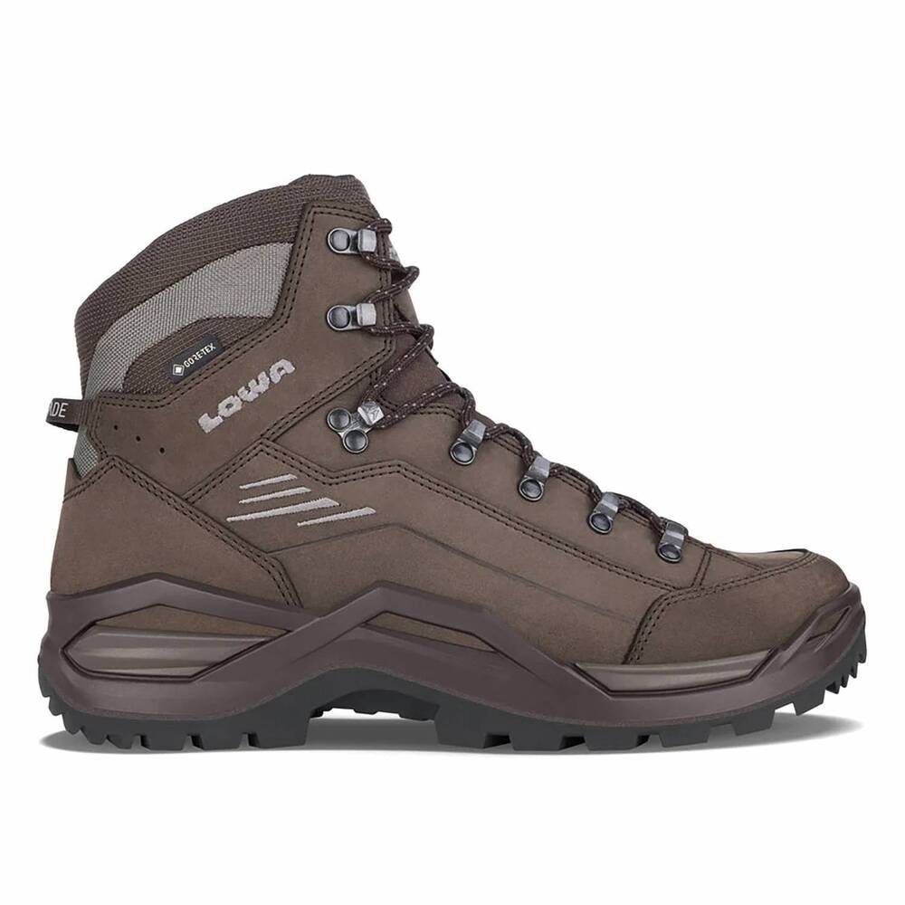 NEW LOWA women's renegade evo gtx mid wide boots in espresso/seaweed